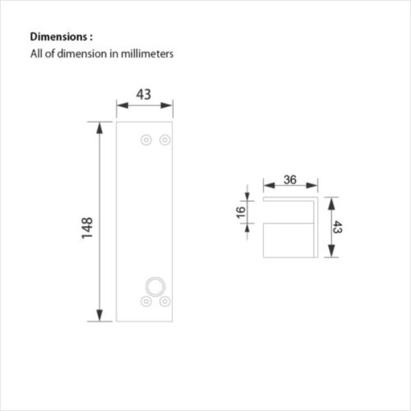 قفل برقی شیشه سکوریت سارو DP2