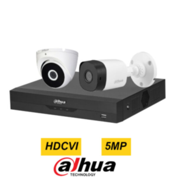 پکیج دوربین مداربسته 5 مگاپیکسل داهوا با XVR 4K